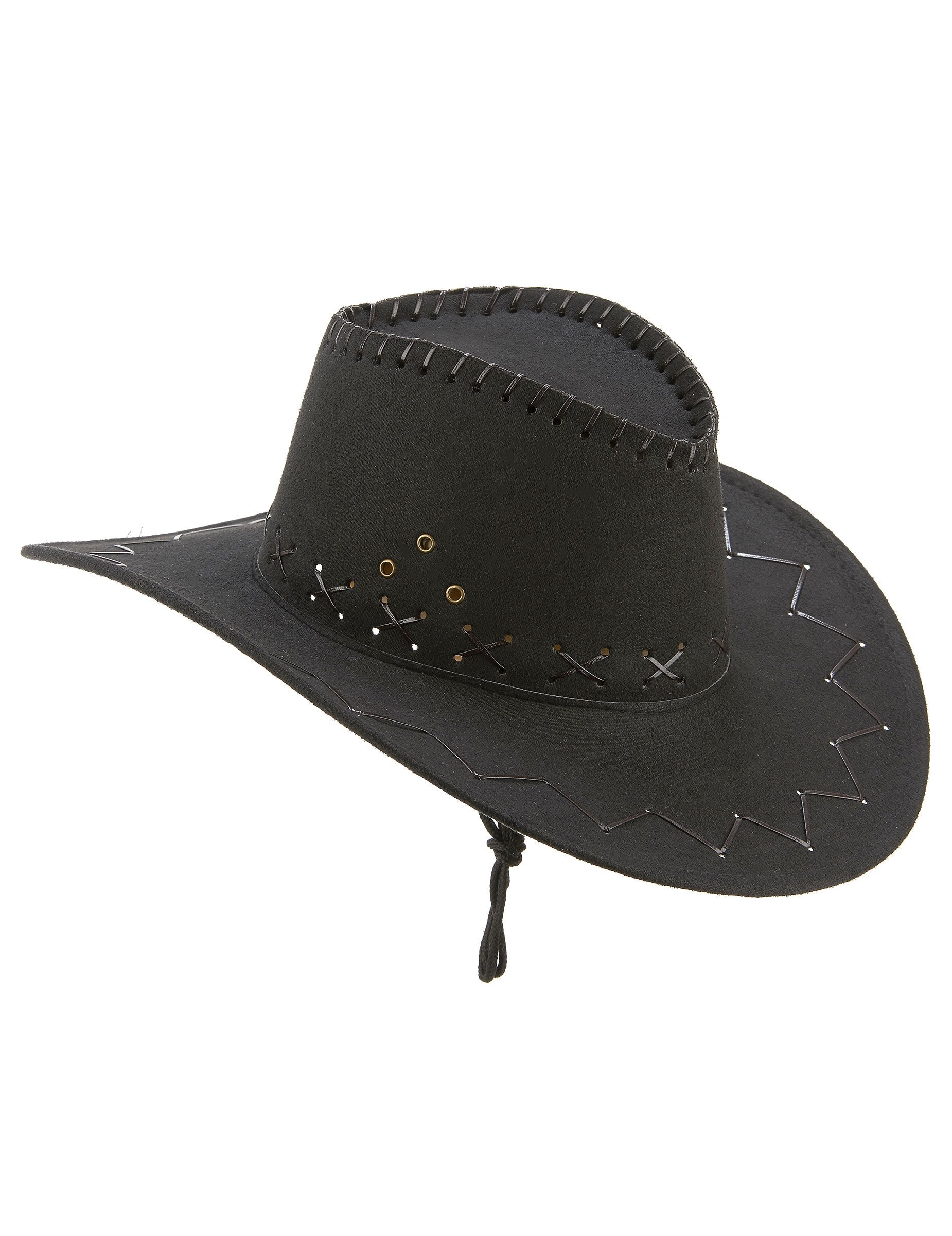 Vue de profil du chapeau de cowboy pour adulte