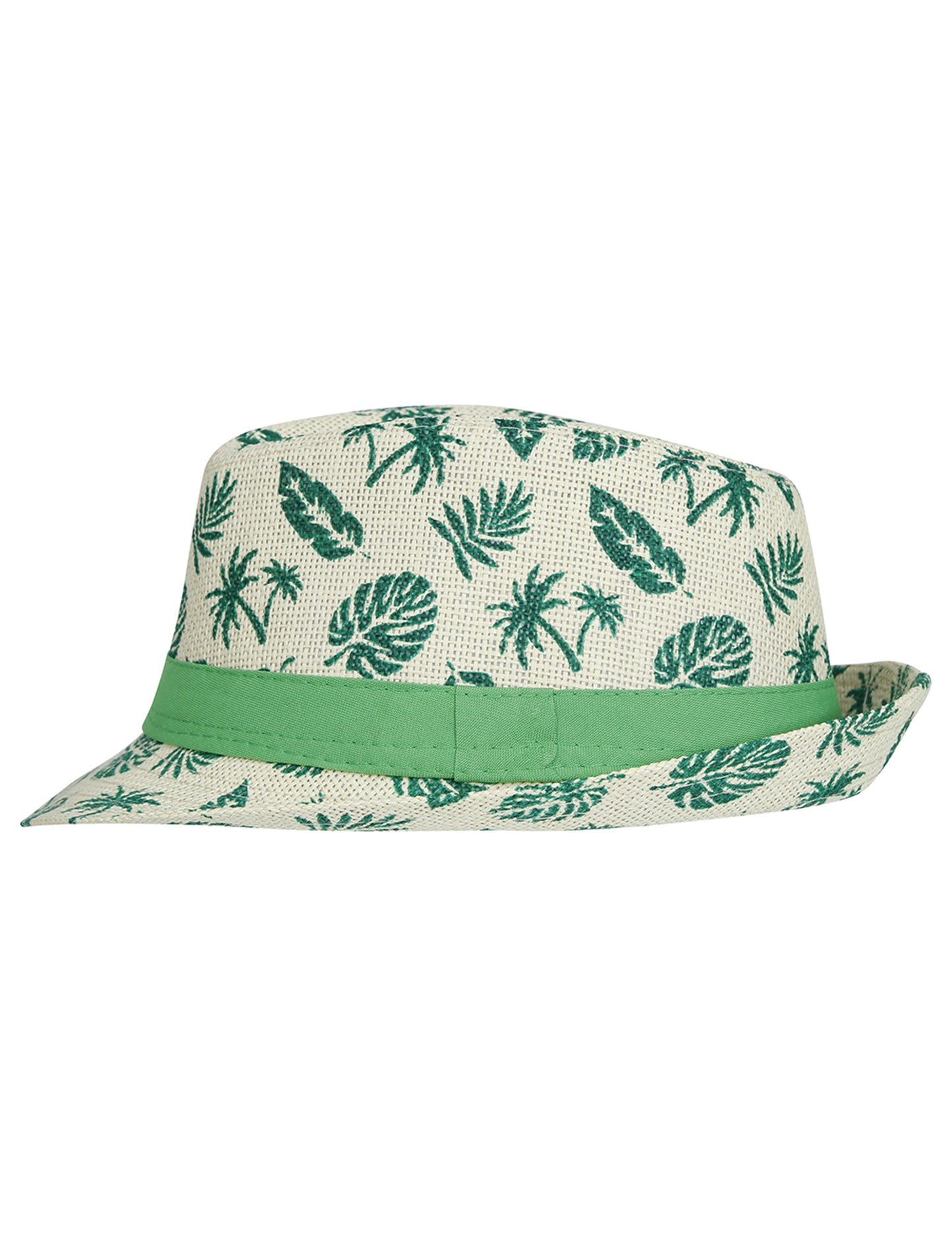 Chapeau d'été enfant motif feuille