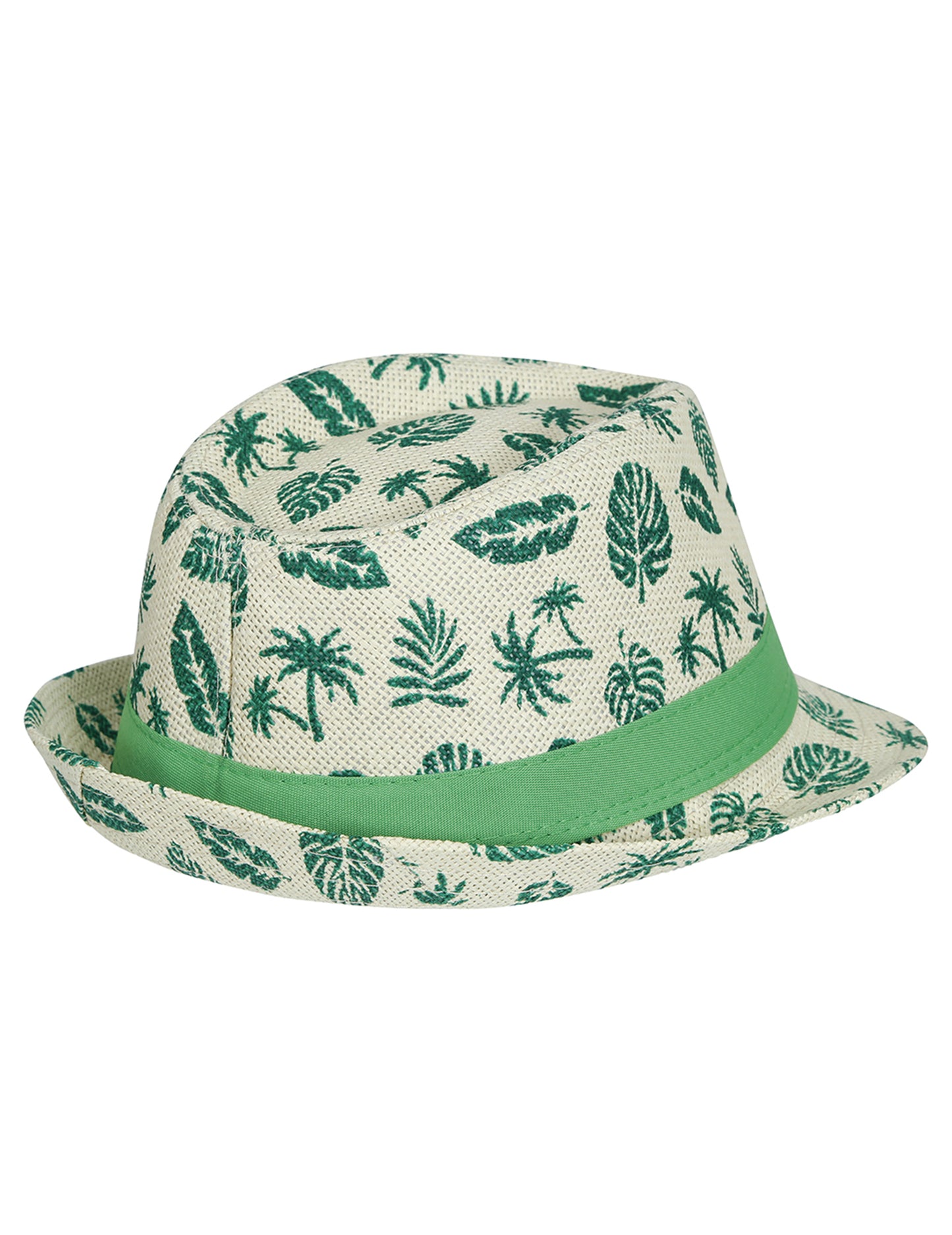 Chapeau d'été enfant motif feuille