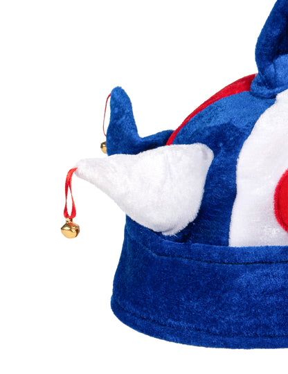 Trikolórní šaškovská čepice pro francouzské fanoušky