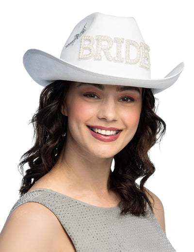 Perlový kovbojský klobouk Bride pro ženy