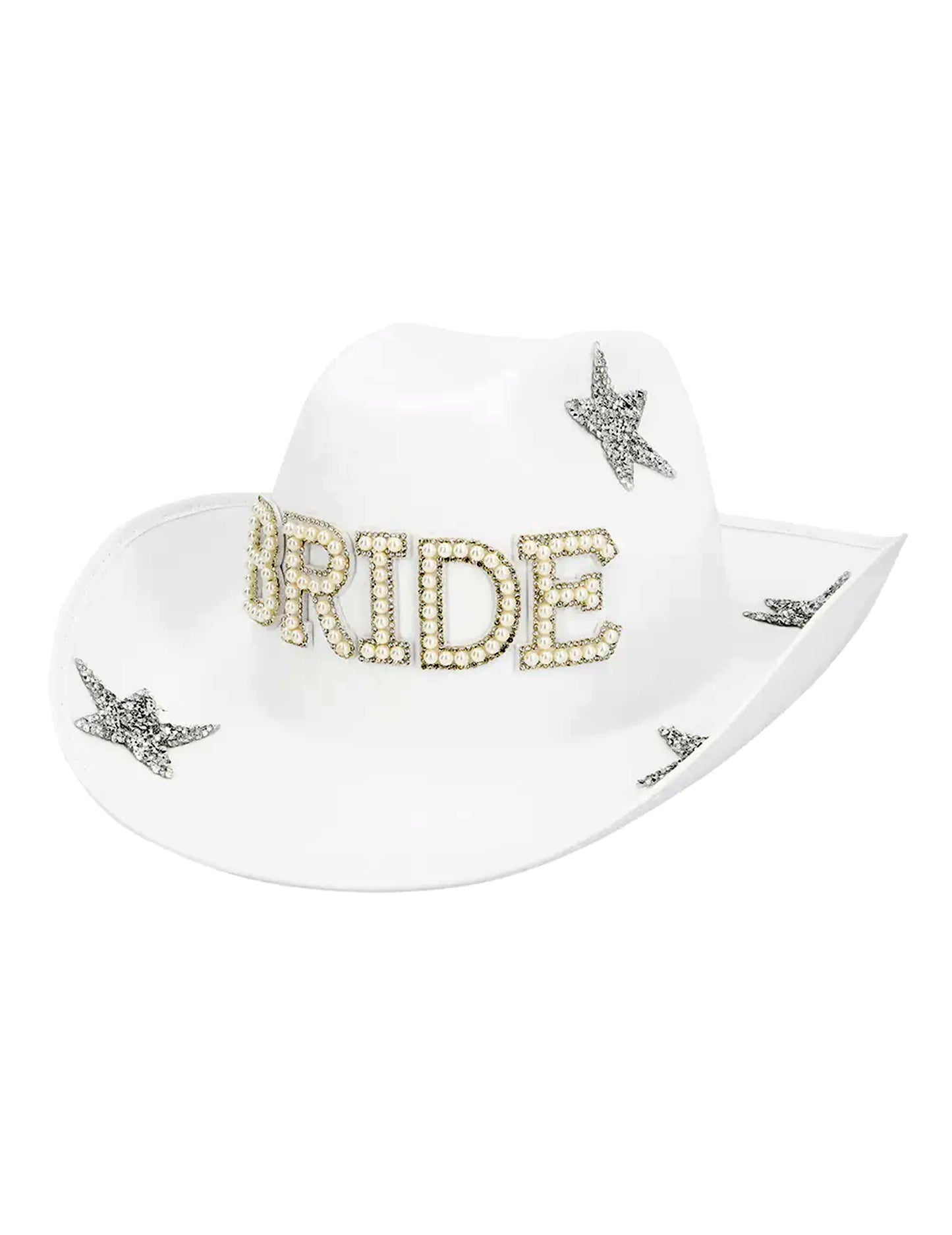 Perlen-Cowboyhut Braut Damen