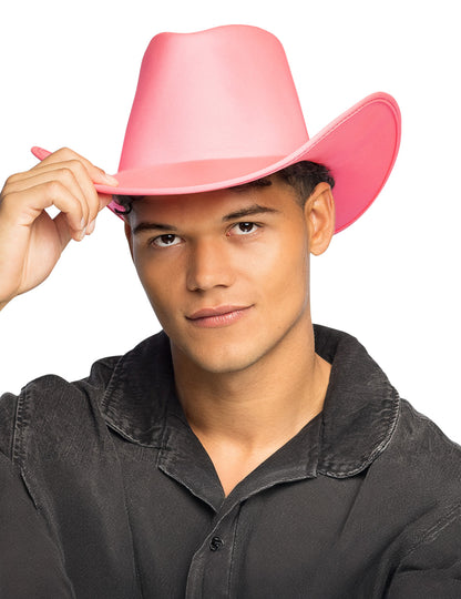 Vue de face du chapeau de cowboy pour adulte