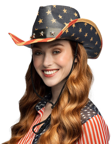 Kovbojský klobouk USA pro dospělé 