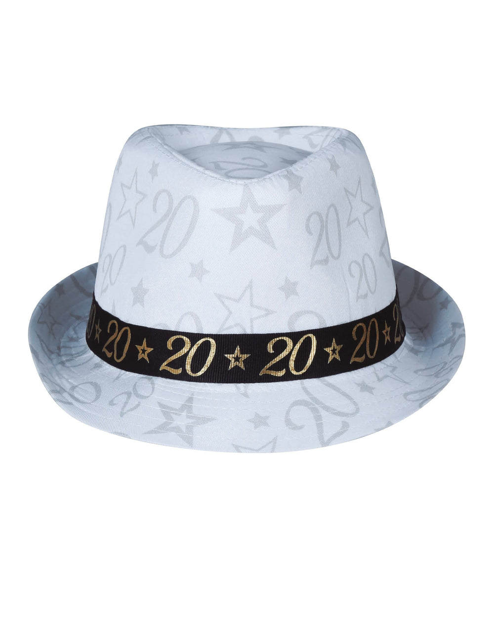 Vue de face du chapeau de gangster 20 ans