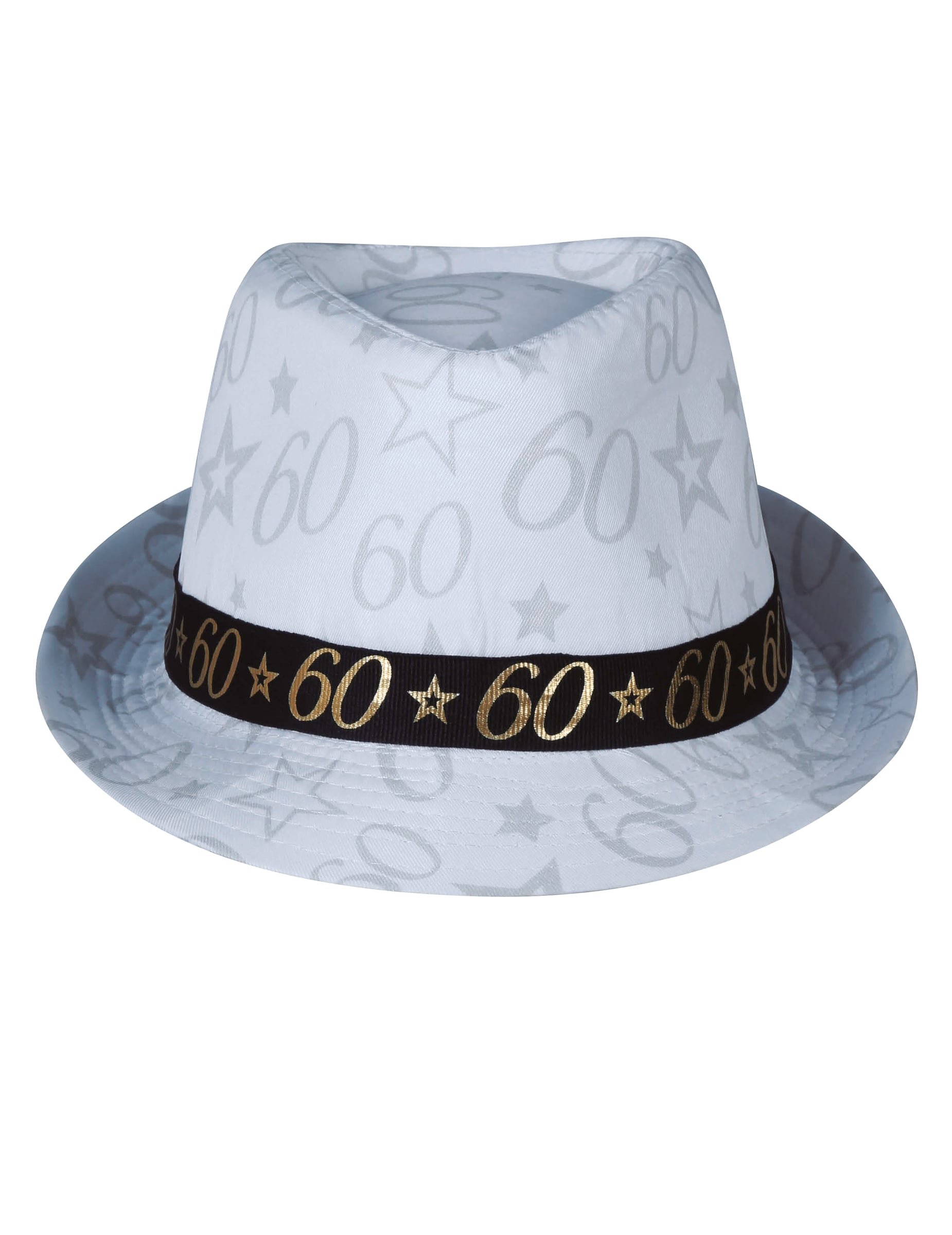 Vue de face du chapeau de gangster 60 ans