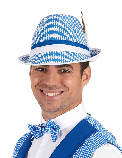 Bavorský klobouk s vlajkou pro dospělé