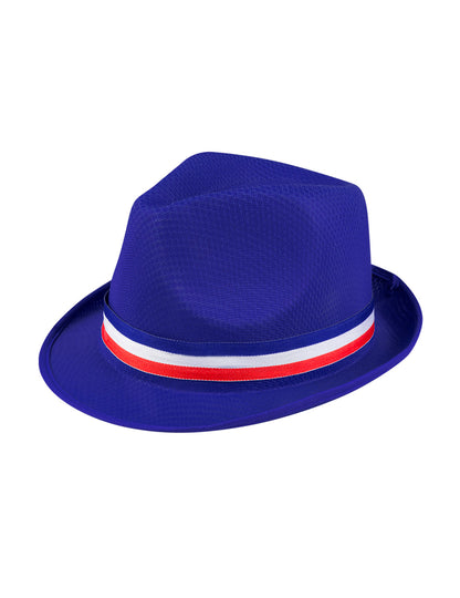 Blue Gangster Hat Support Francie Adult