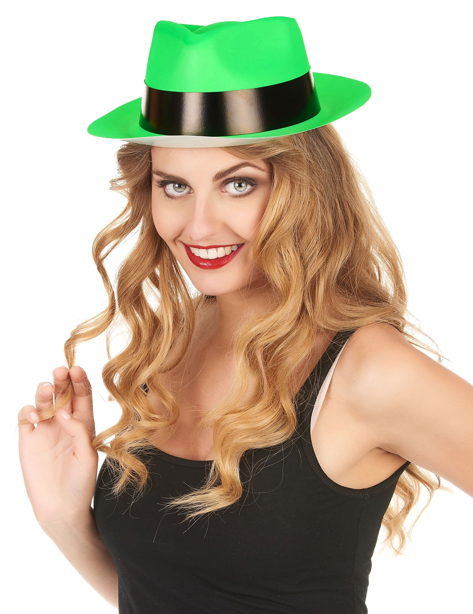 Pohled zepředu na gangster klobouk