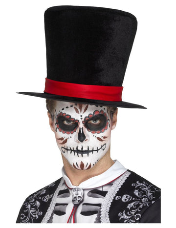 Velvetový cylindr Dia de los Muertos pro dospělé