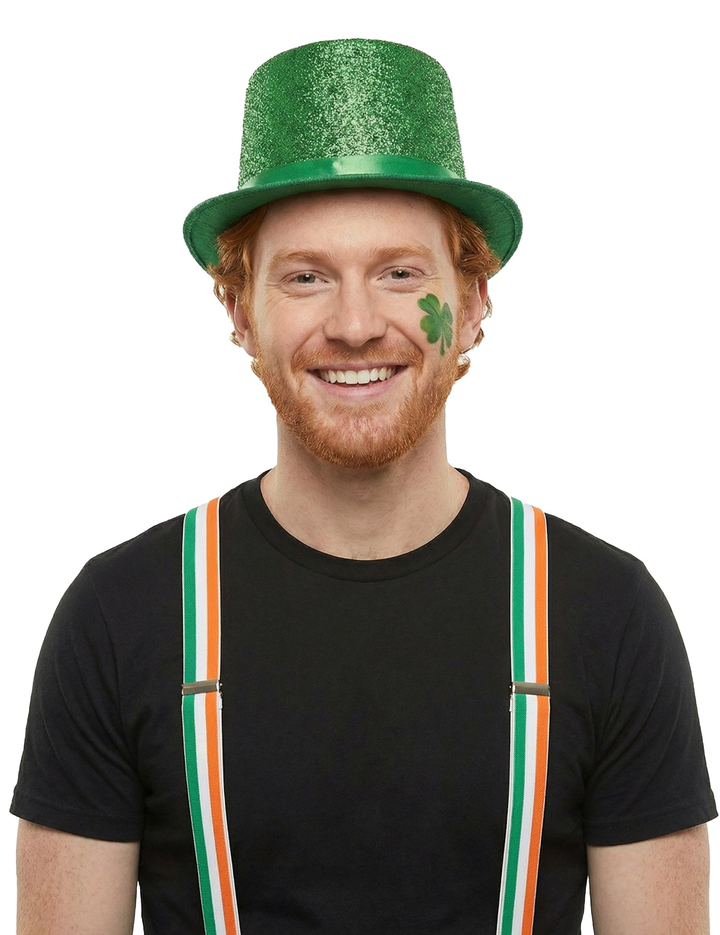 Dospělý lesklý zelený cylindr