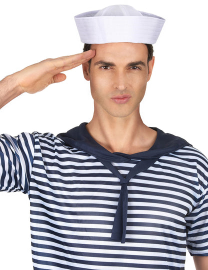 Chapeau de marin pour adulte blanc