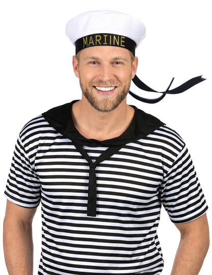 Dospělý námořnický klobouk s černou stuhou