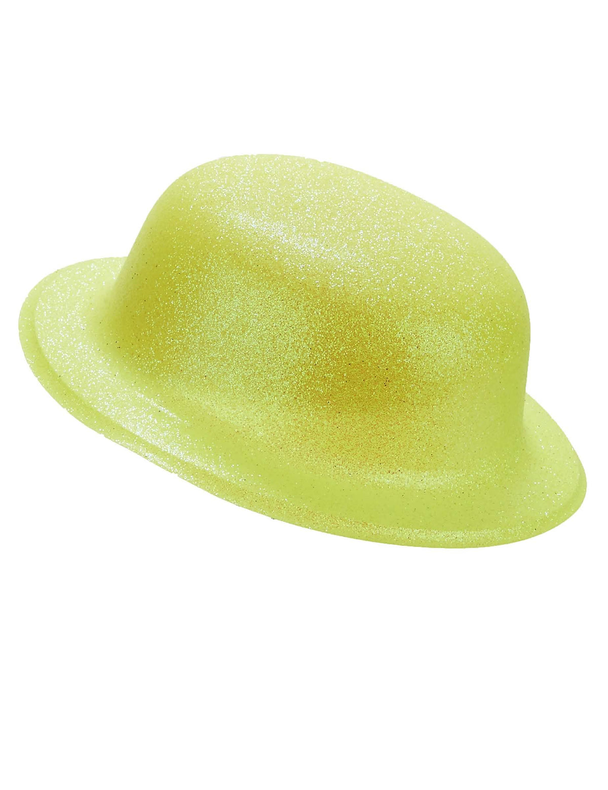 Lesklý melonový klobouk pro dospělého žlutá