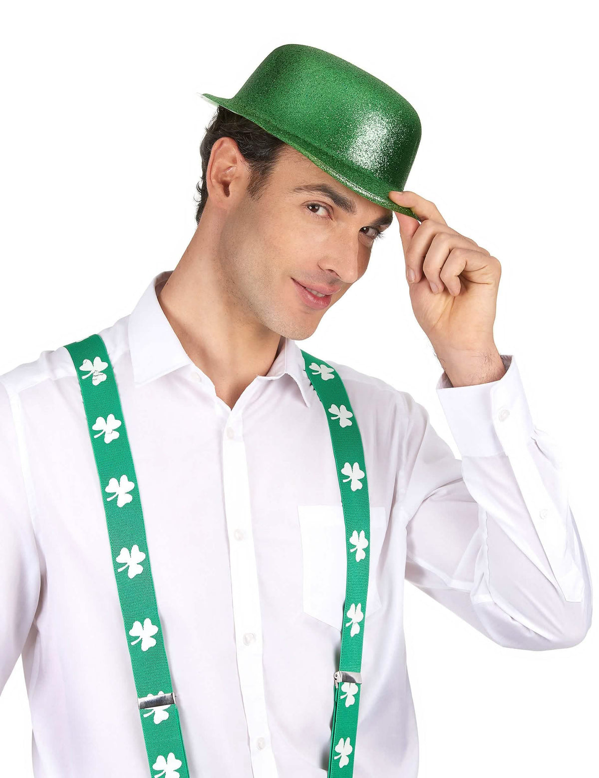 buřinka svatý patrik dospělý zelená s flitry