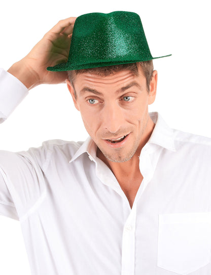 Adult Green Glitter Hat