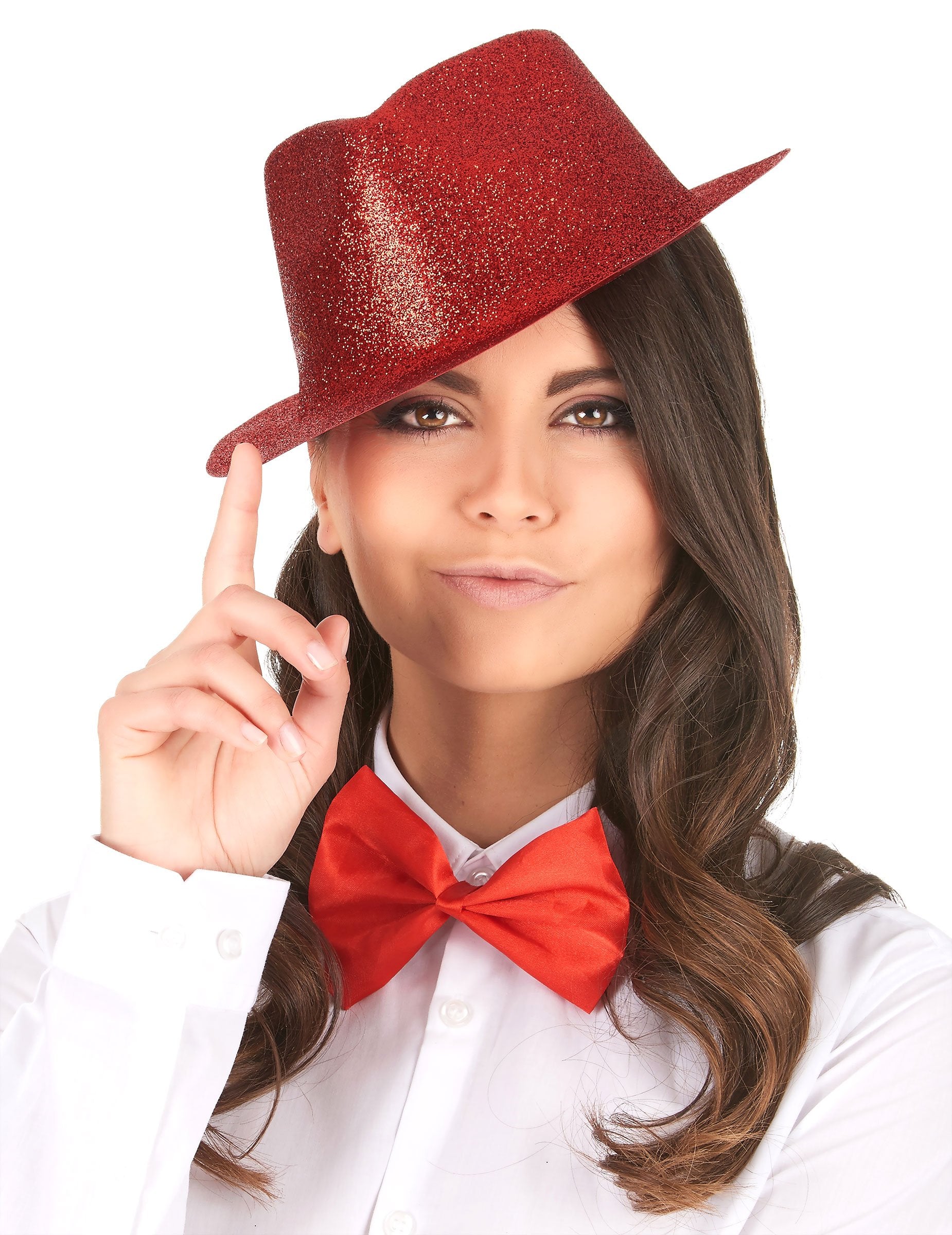 Detail třpytivého klobouku pro dospělé