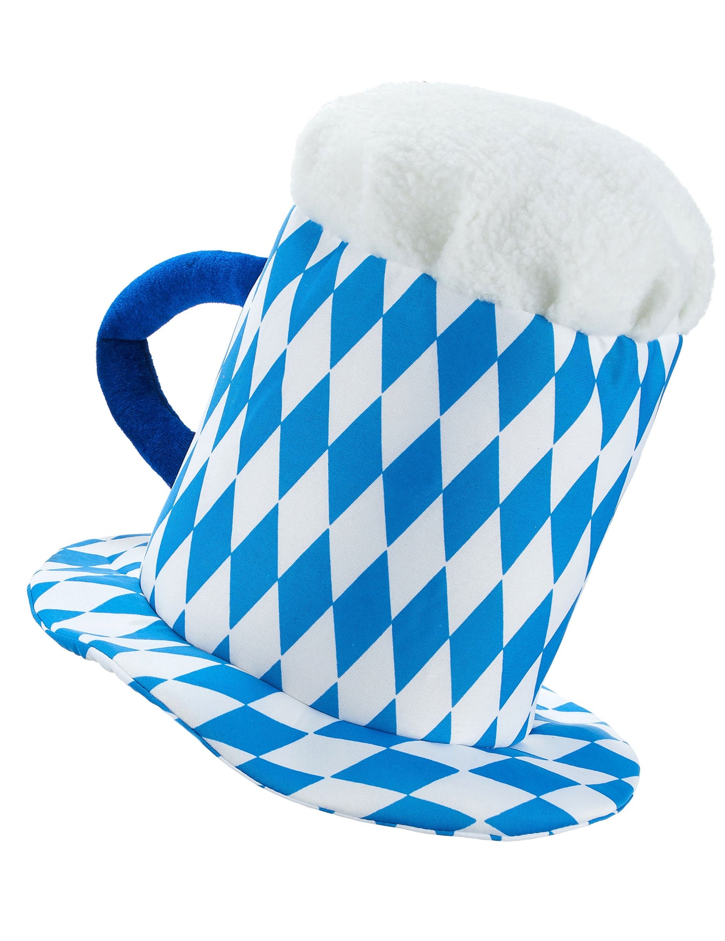 Maßkrughut weiß blau für Erwachsene