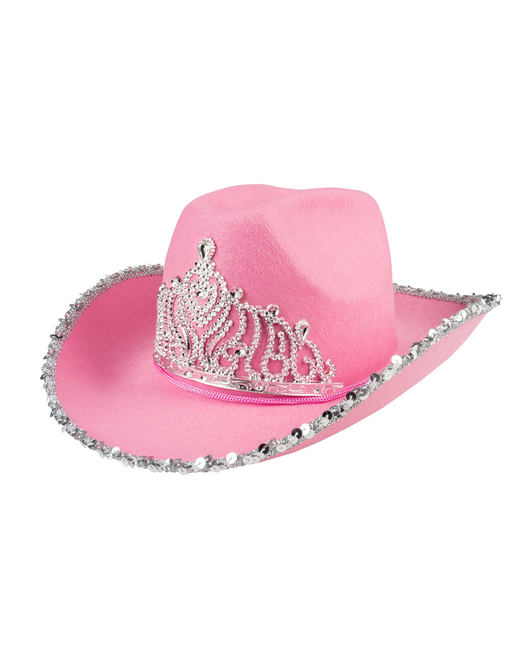 Vue de profil du chapeau de princesse cowboy
