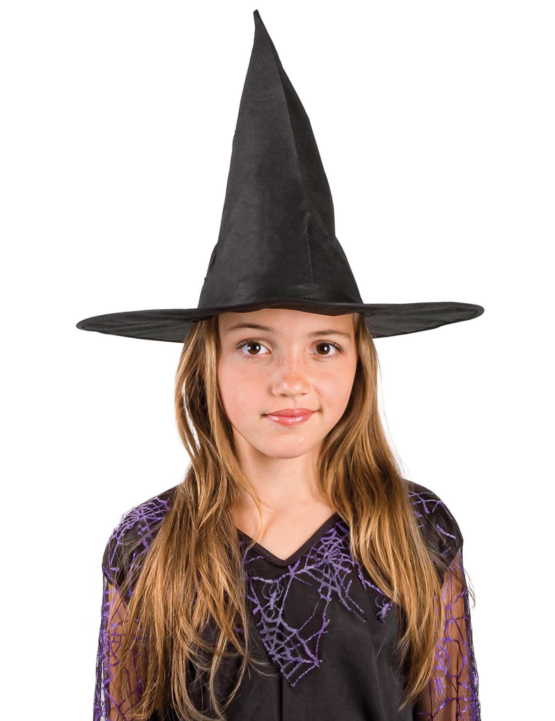 Černý dětský čarodějnický klobouk na Halloween