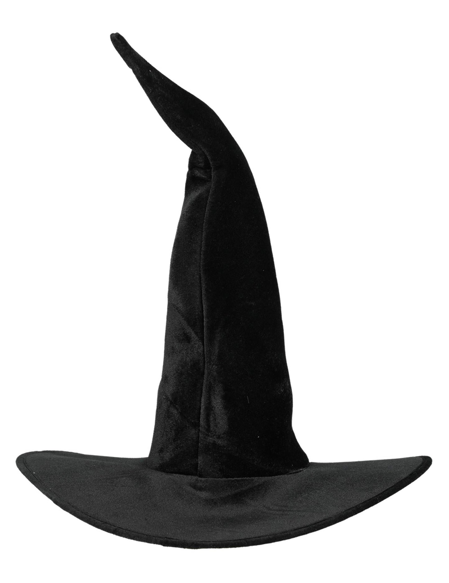 Černý čarodějnický klobouk Velvet Woman Halloween