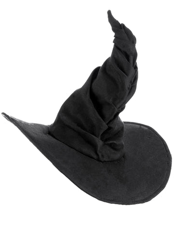 Černý sametový čarodějnický klobouk pro dospělé