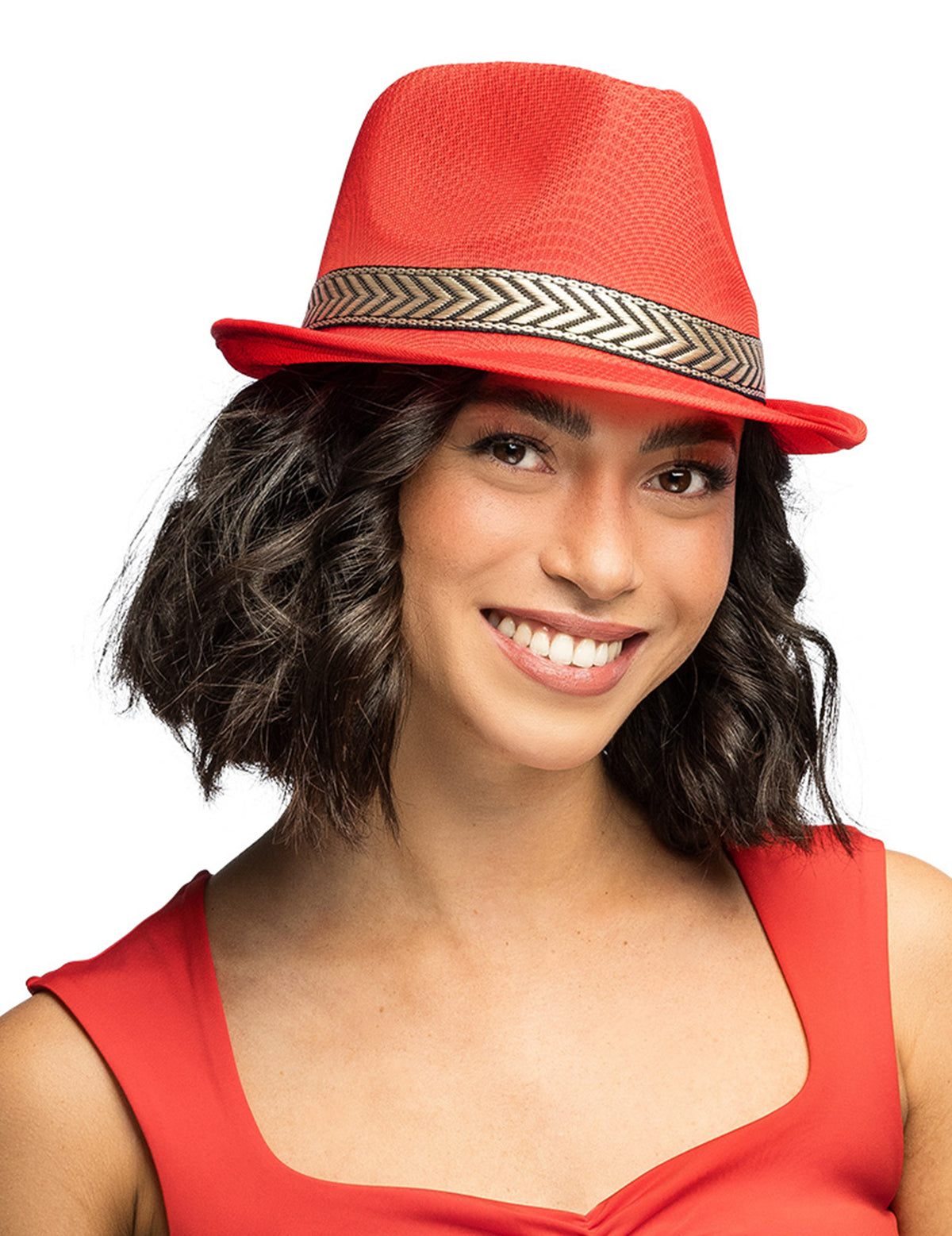 Borsalino klobouk disco červená dospělý