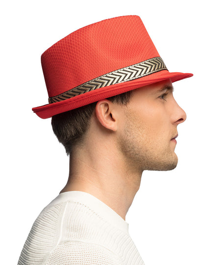 Borsalino klobouk disco červená dospělý