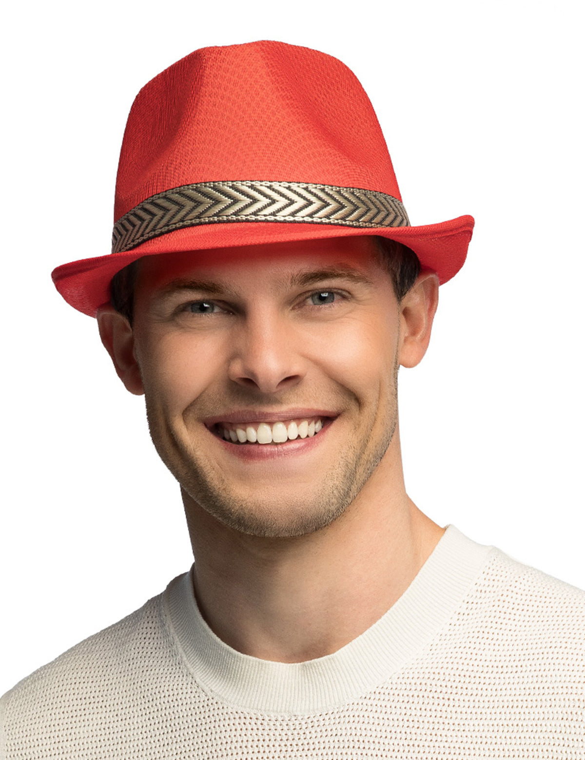 Borsalino klobouk disco červená dospělý