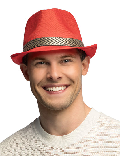Borsalino klobouk disco červená dospělý