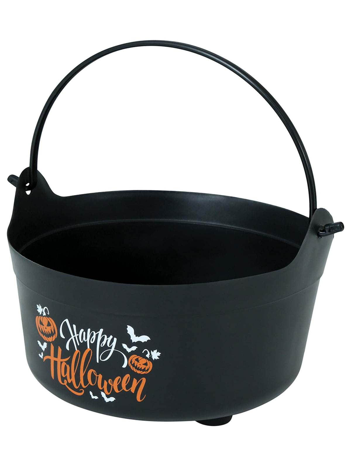 Vue de profil du Chaudron Happy Halloween
