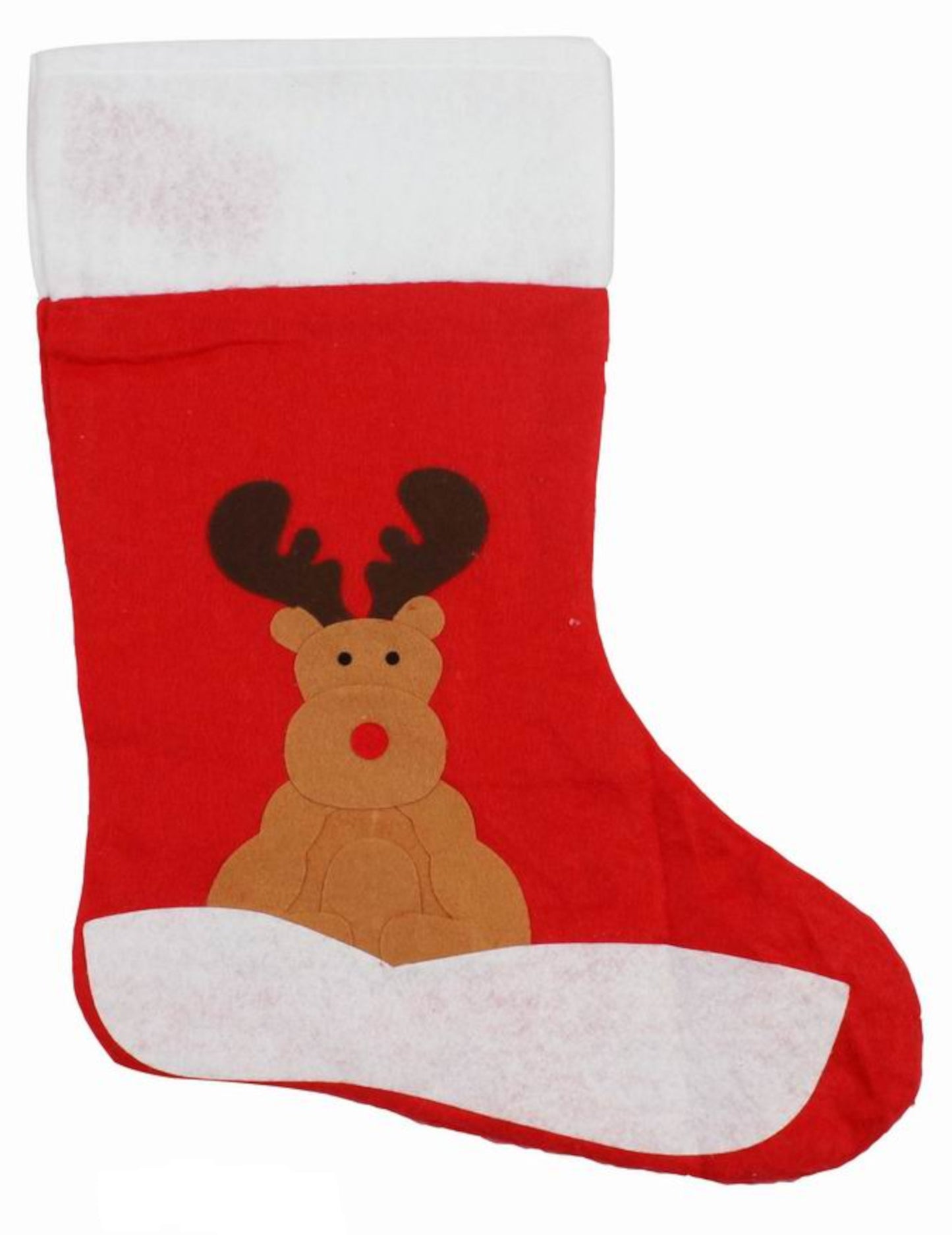 Motif renne de la chaussette de Noël petit papa noël