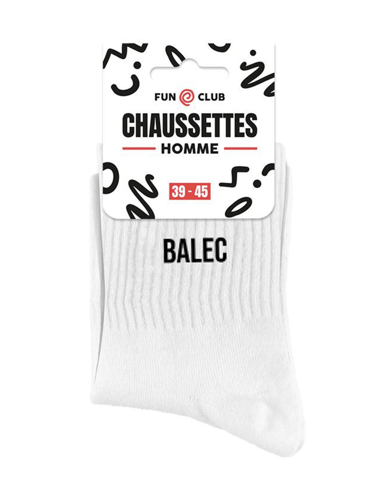 Pánské bílé ponožky Balec