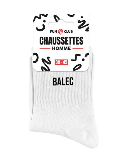 Pánské bílé ponožky Balec