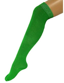 Zelené dlouhé ponožky 53 cm dospělý