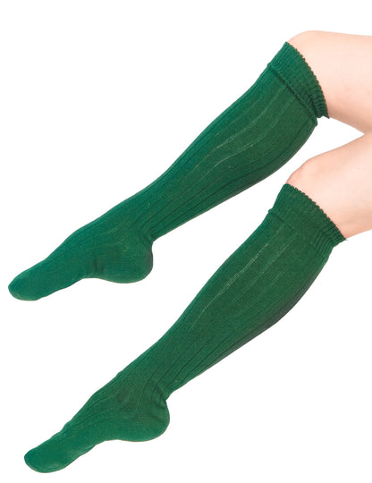 Dlouhé zelené ponožky 53 cm dospělé