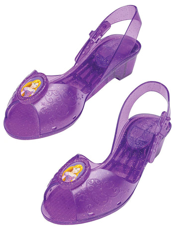 Fialové dětské princeznovské boty Rapunzel