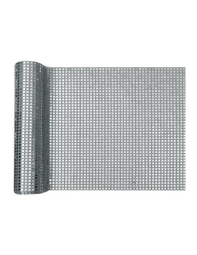 Běhoun na stůl disco koule stříbrný 27 cm x 2,5 m