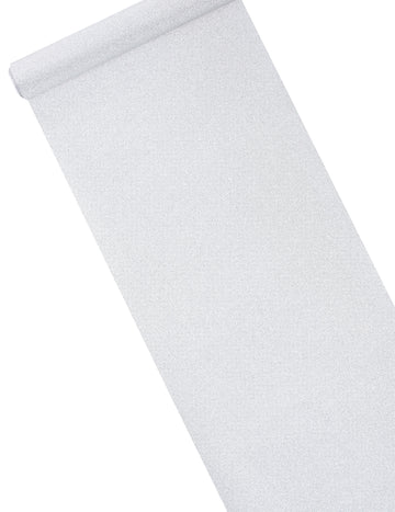 Stříbrný flitrovaný běhoun 28 cm x 5 m