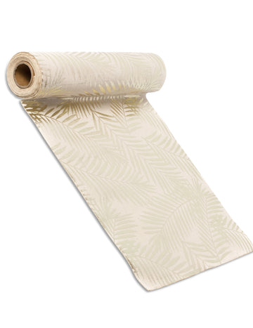Zlatý běhoun na lněné palmy 28 cm x 5 m elegantní a přírodní