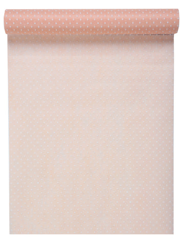 Běhoun na stůl z růžové látky plumetis 30 cm x 5 m party dekorace