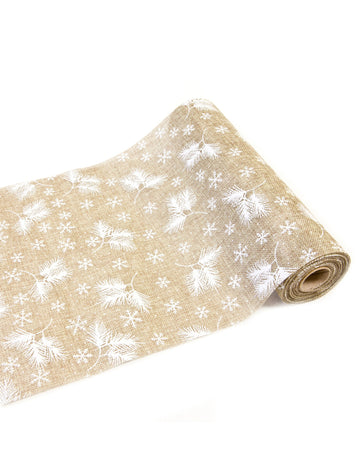 Ubrus z juty a přírodního fleecu 4m x 28m cm