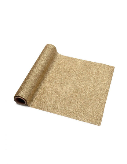 Třpytivý zlatý běhoun na stůl 30 cm x 3 m řezat