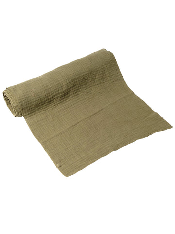 Ubrus z khaki bavlněné gázy 30 cm x 3 m