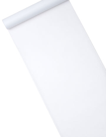 Bílý netkaný běhoun 29 cm x 10 m