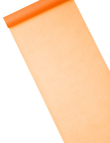 Oranžový netkaný běhoun na stůl 29 cm x 10 m