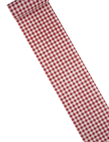 Ubrus z kostkovaného lněného plátna 15 cm x 5 m