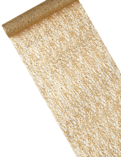 Chemin de table à sequins pour décoration doré métallisé