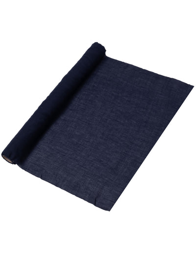 Námořnická modř mušelínový běhoun na stůl 48 cm x 5 m pro svatbu