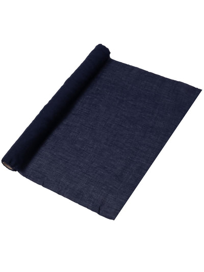 Námořnická modř mušelínový běhoun na stůl 48 cm x 5 m pro svatbu